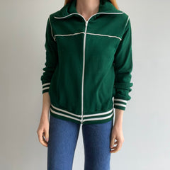 1970s Excellent Condition Hunter Green Tracksuit Zip Up - !!!!