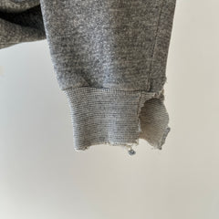1970s Grey Zip Up Hoodie