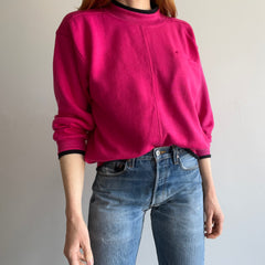 1990s Magenta Pink Slouchy Raglan Sweatshirt