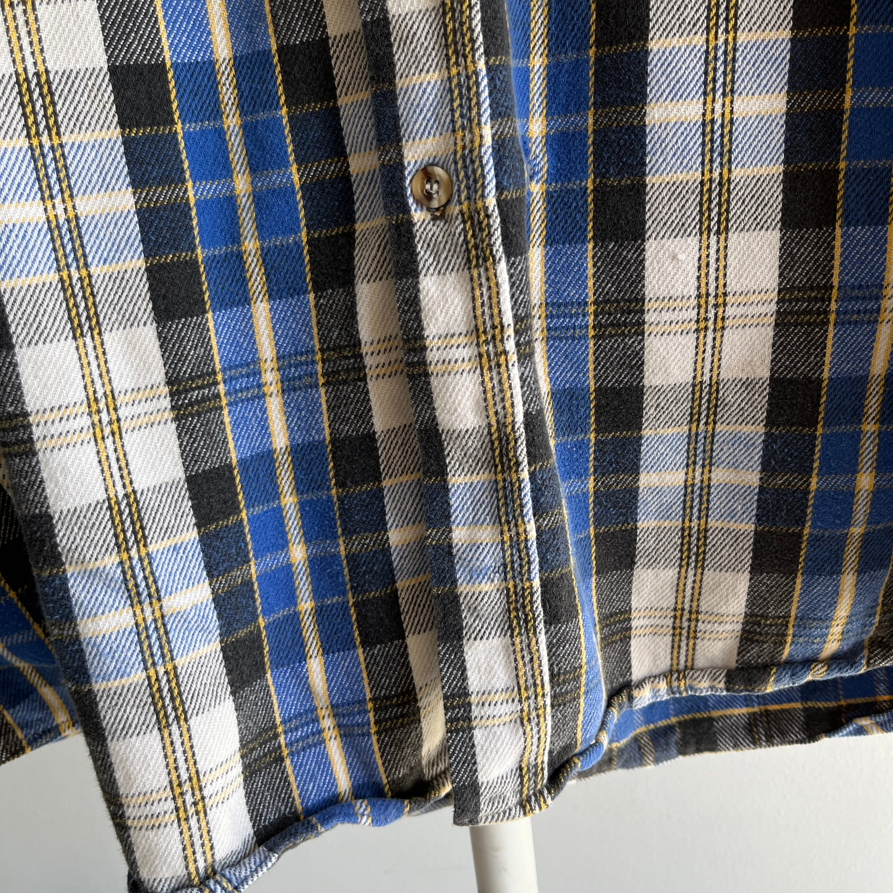 1990s Lager Five Brothers Soft and Worn Cotton Flannel