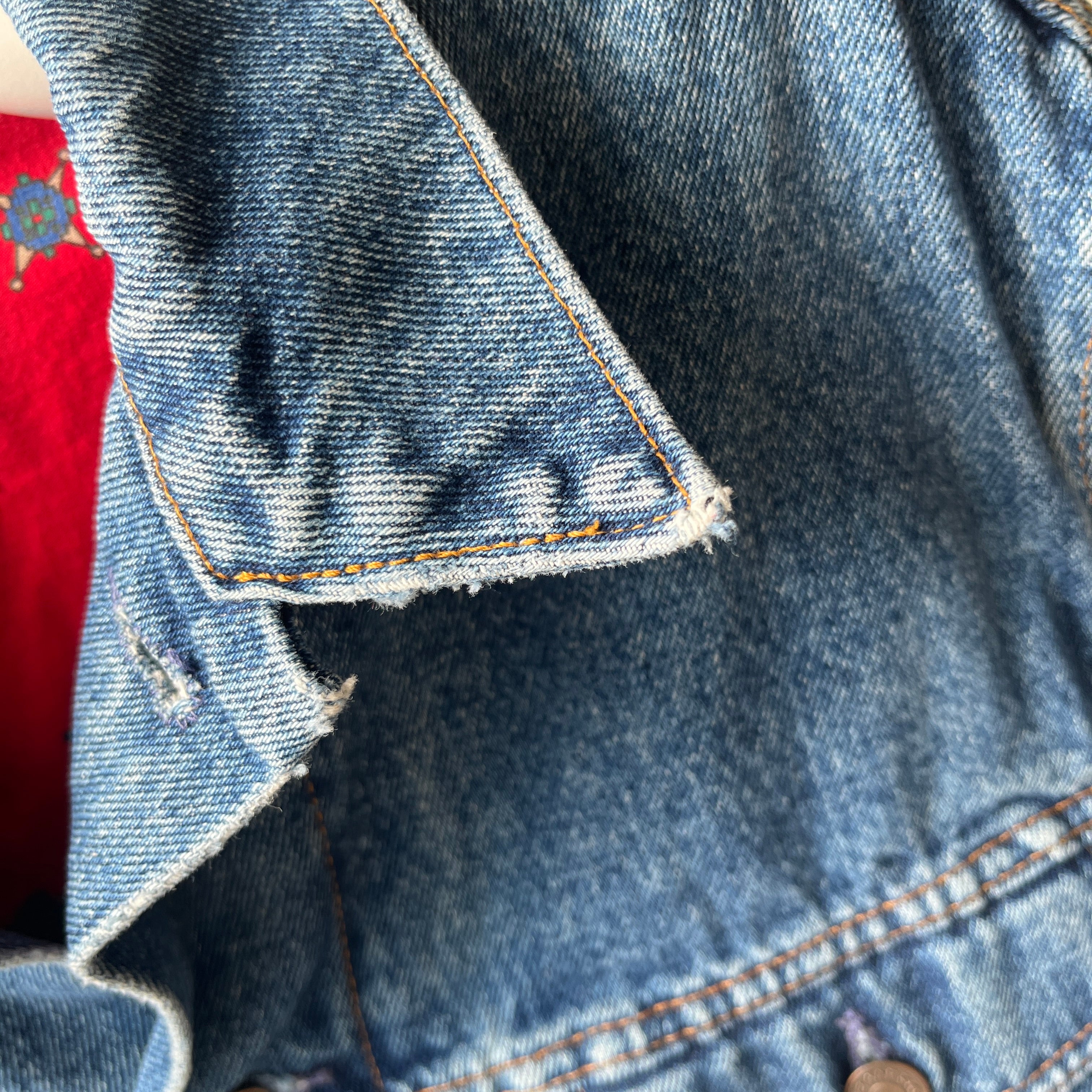 1980s USA Made Cotton Lined GAP Denim Jean Jacket