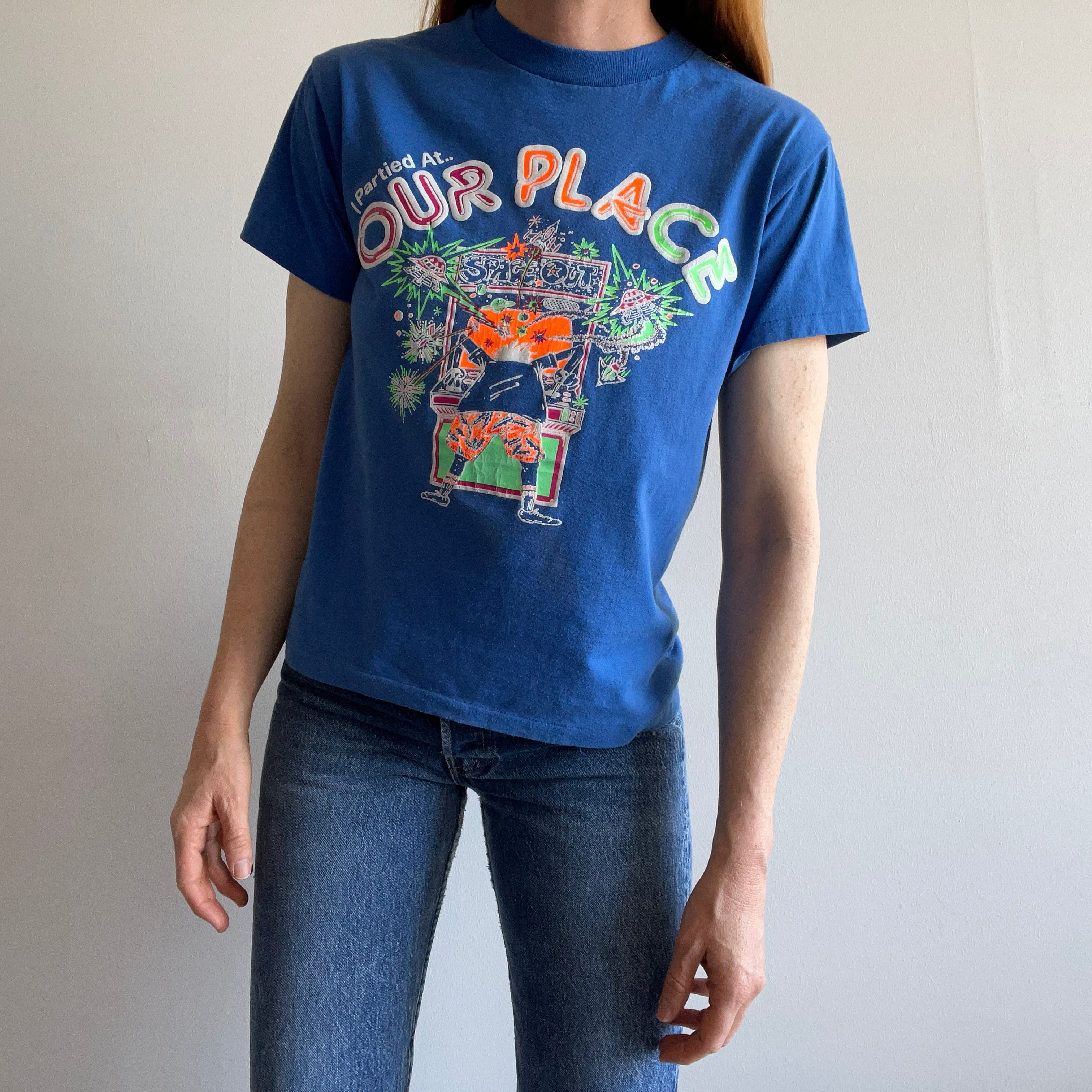 1980s I partied At Our Place Arcade T-Shirt
