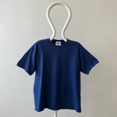 1990s Blank Navy Lee T Shirt