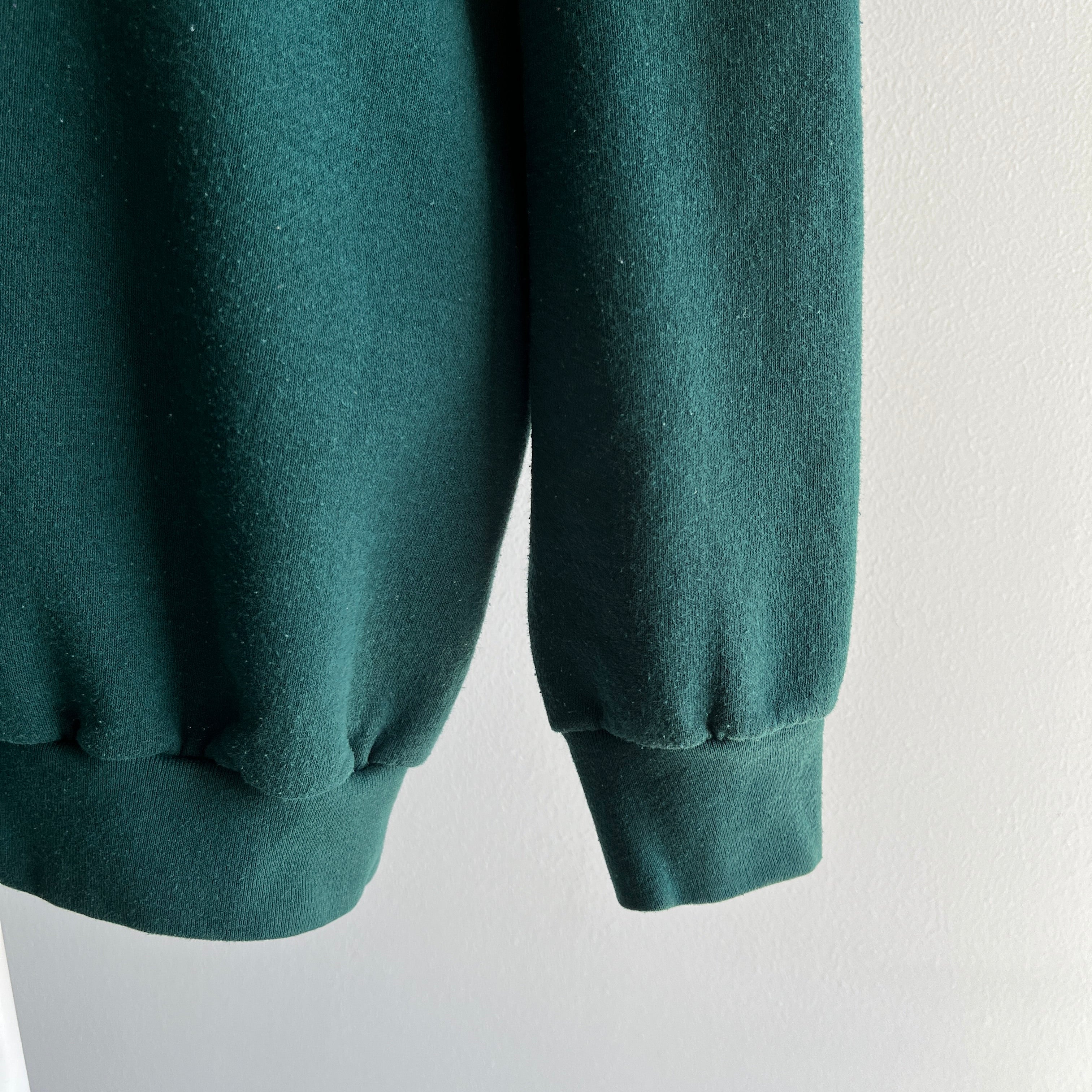 1990s Larger Forest/Hunter Green Sweatshirt