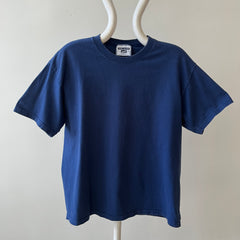 1990s Blank Navy Lee T Shirt