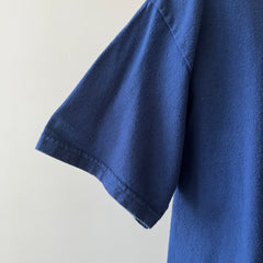 1990s Blank Navy Lee T Shirt