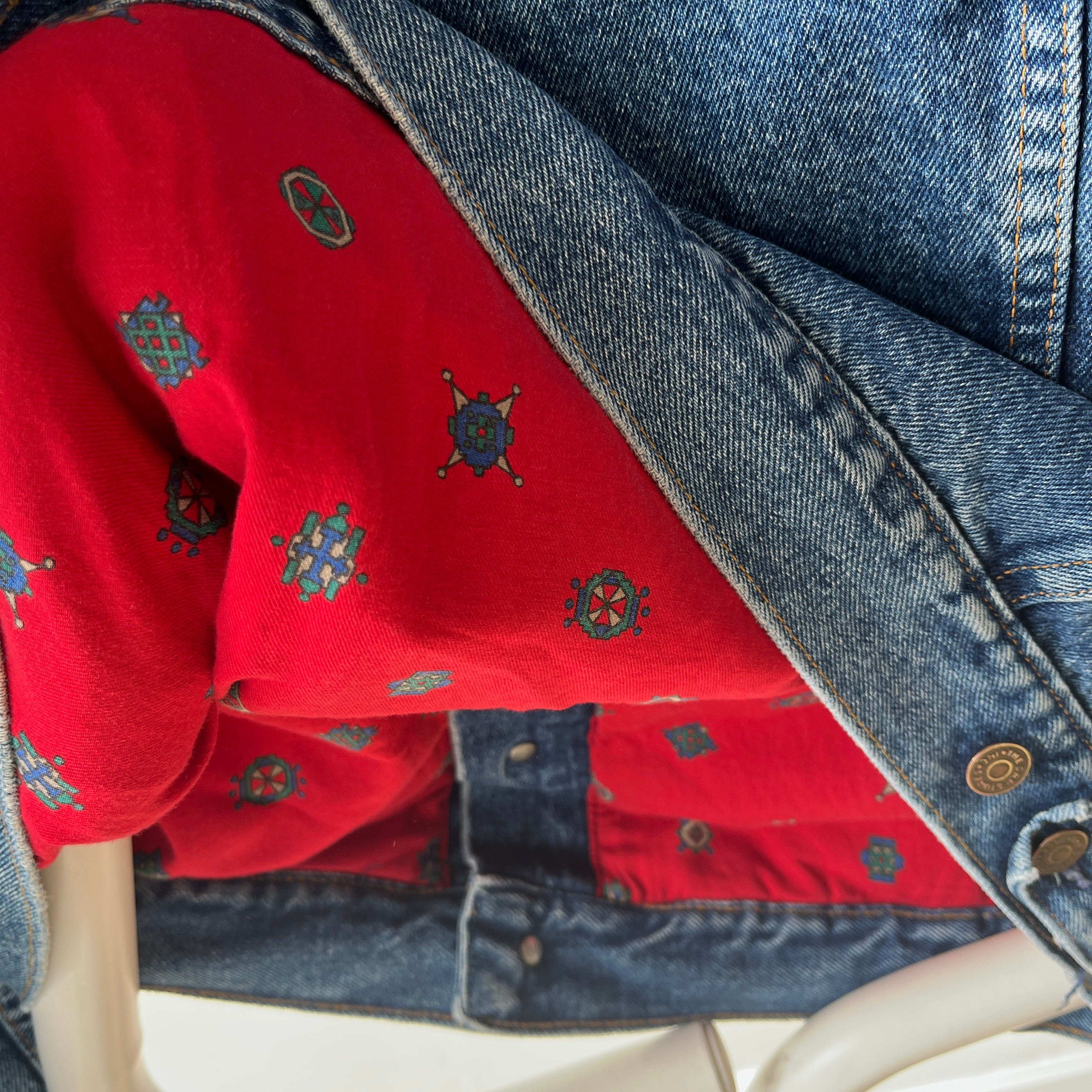 1980s USA Made Cotton Lined GAP Denim Jean Jacket