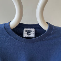 1990s Blank Navy Lee T Shirt
