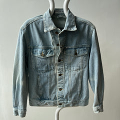 1980s Guess Denim Jean Jacket - Pleated Cuffs - What a Delight!