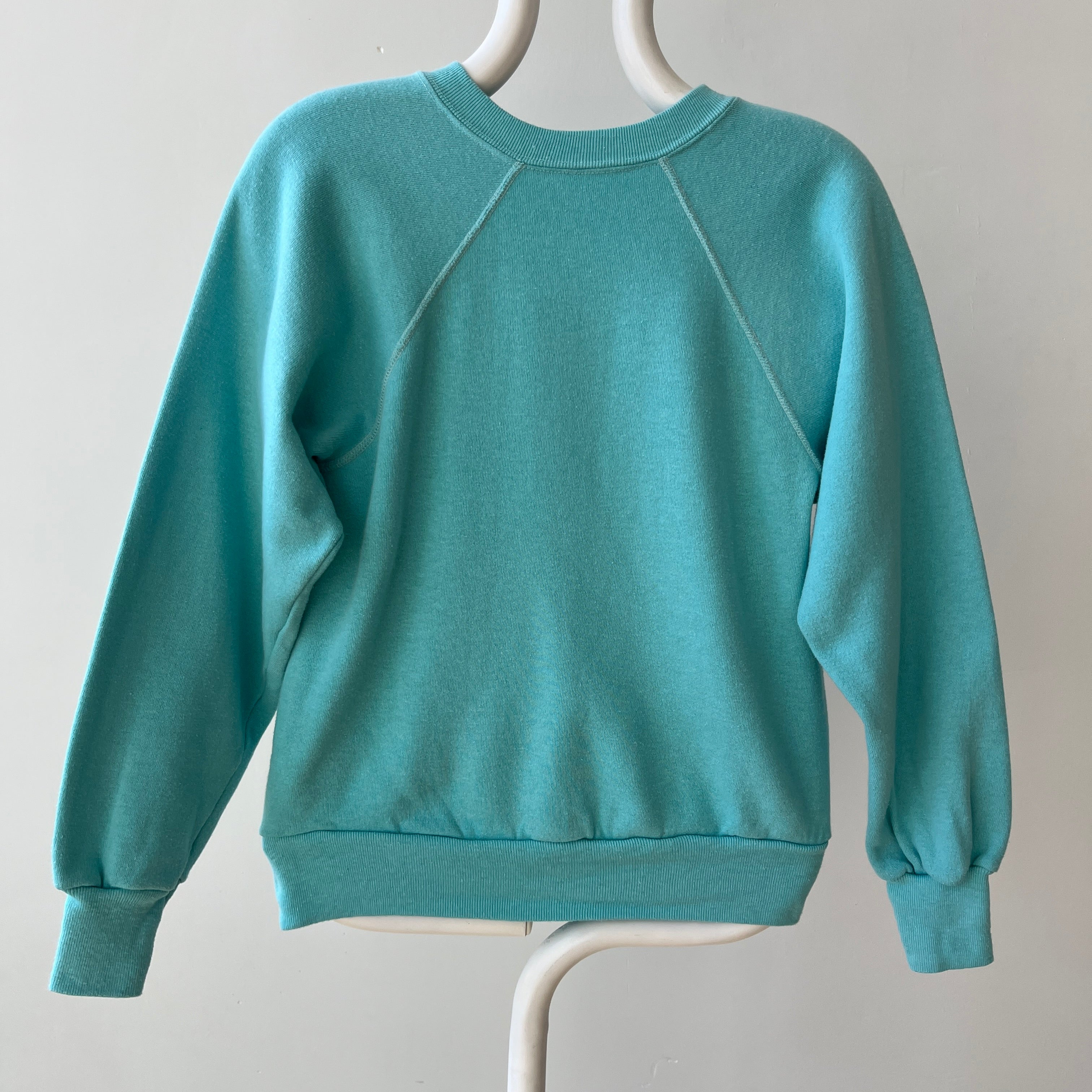 1970s Blank Turquoise Sweatshirt