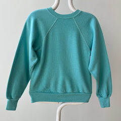 1970s Blank Turquoise Sweatshirt