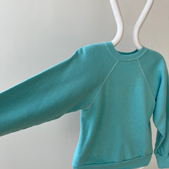 1970s Blank Turquoise Sweatshirt