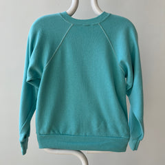 1970s Blank Turquoise Sweatshirt