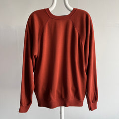 1970s Soft and Cozy Rusty Chocolate Raglan