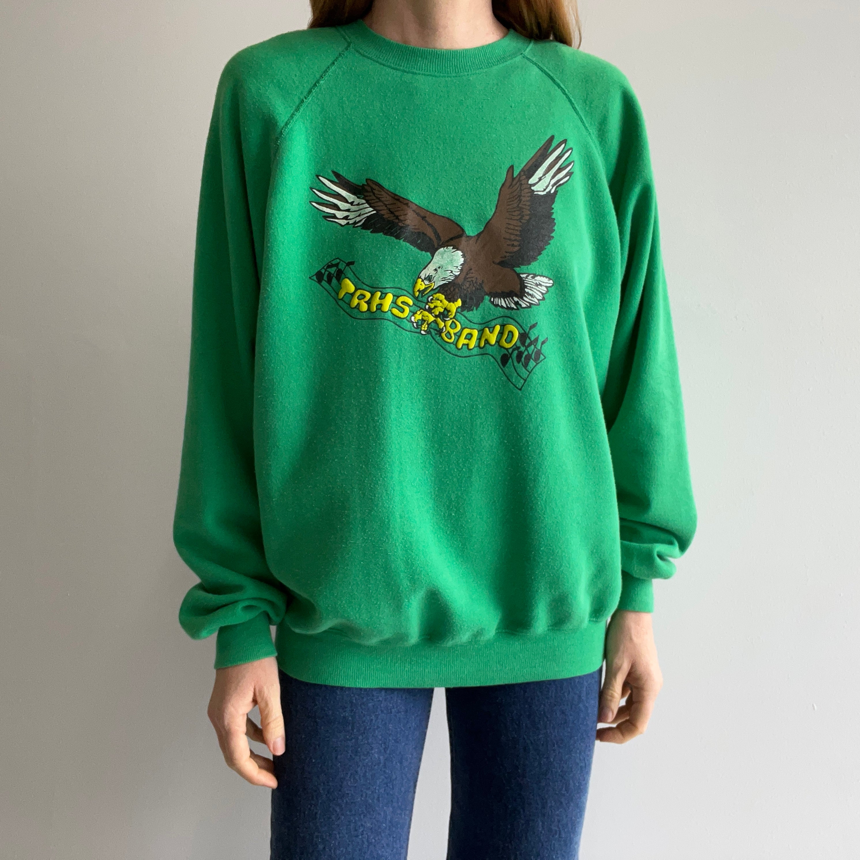 1980s TRHS Band Eagle Sweatshirt - So Good