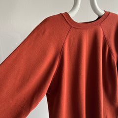 1970s Soft and Cozy Rusty Chocolate Raglan