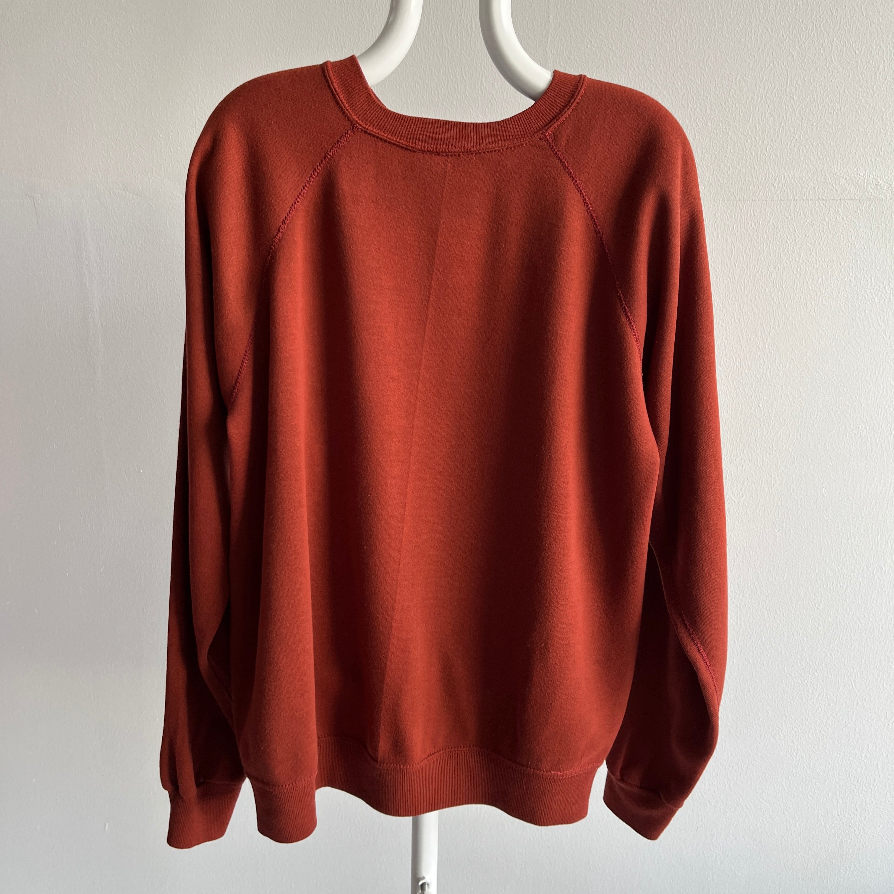 1970s Soft and Cozy Rusty Chocolate Raglan