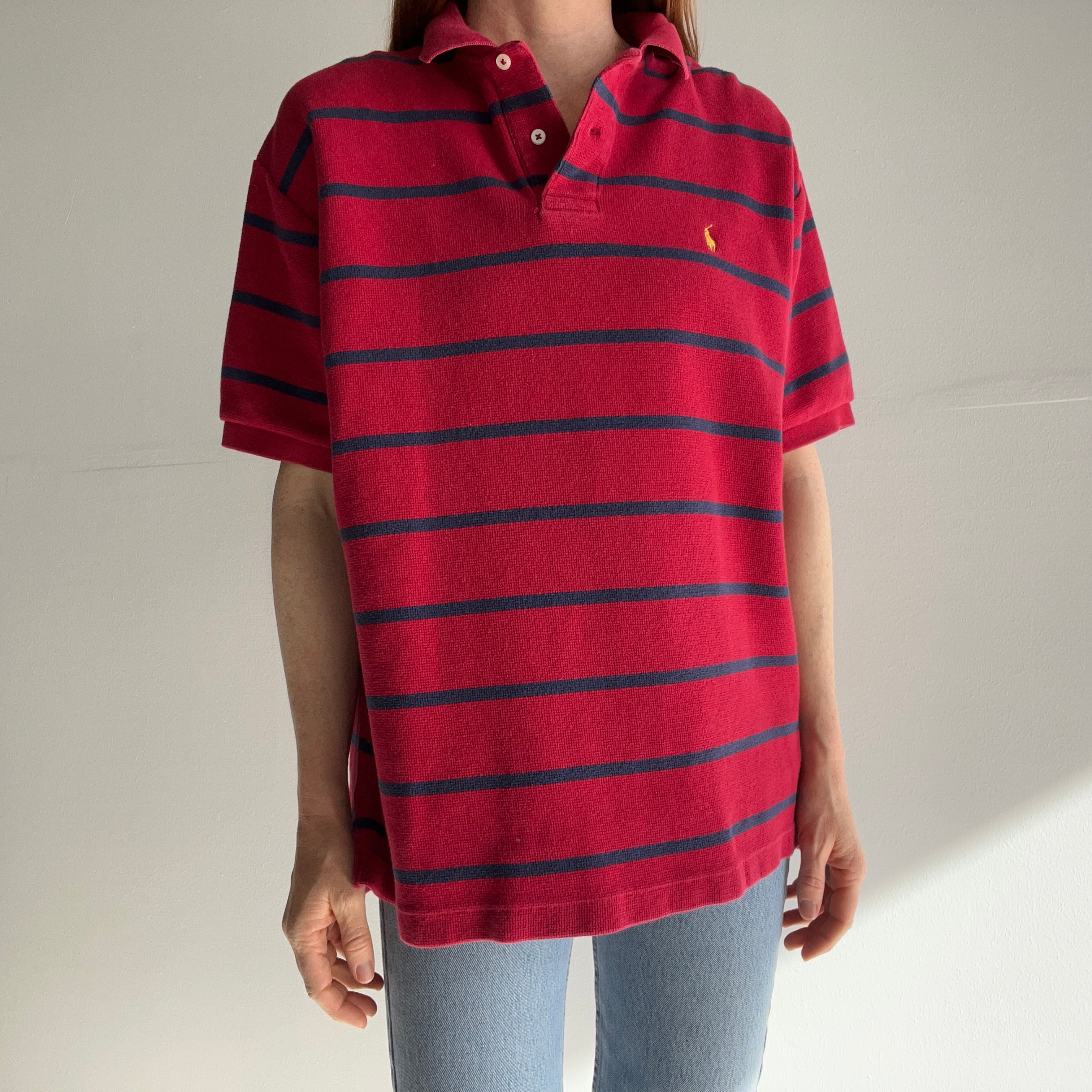 1990s Ralph Lauren Striped Polo Shirt