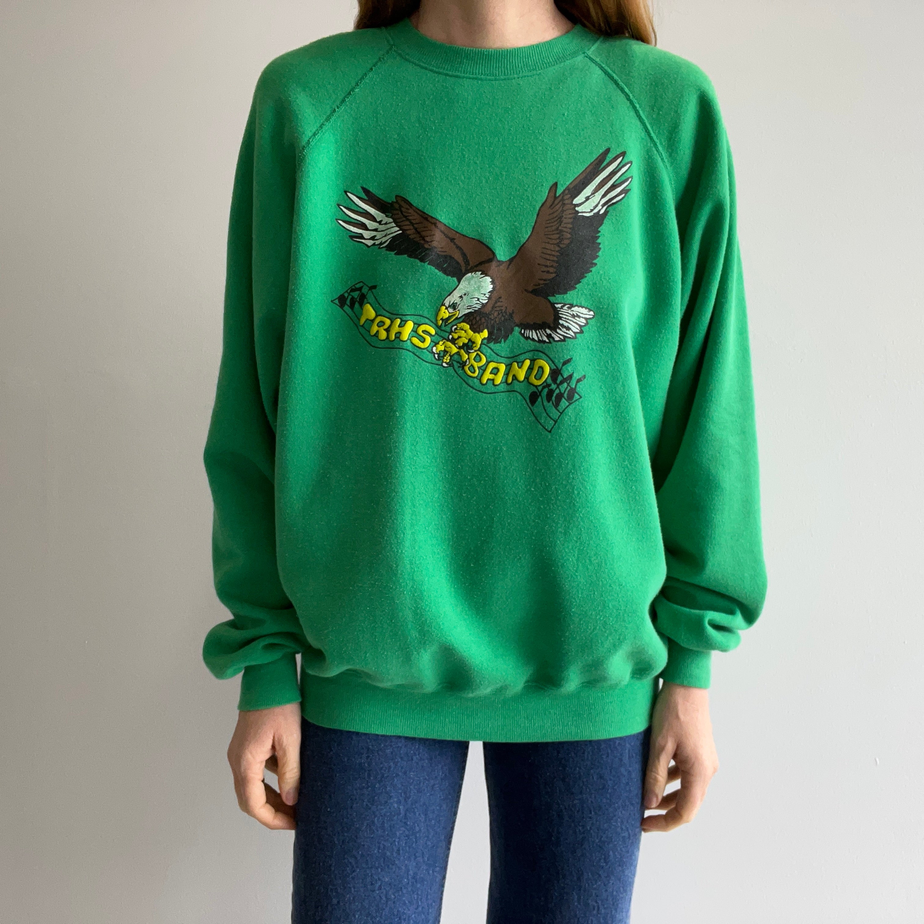 1980s TRHS Band Eagle Sweatshirt - So Good