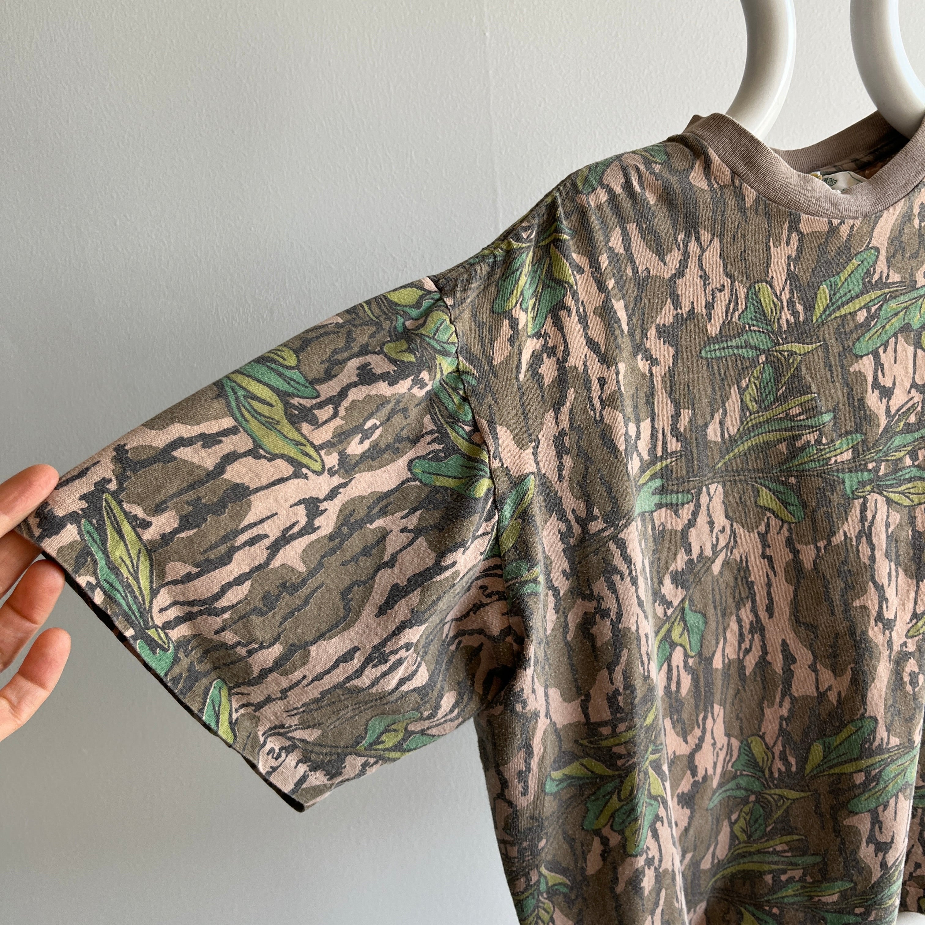 1990s Super Boxy Moss Oak Hunting Camo Pocket T-Shirt (Personal Collection)