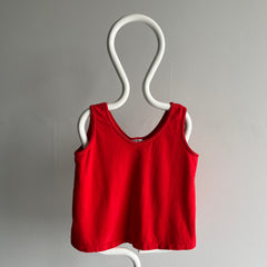 1980/90s Blank Red Tank Top - It's So Good