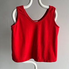 1980/90s Blank Red Tank Top - It's So Good