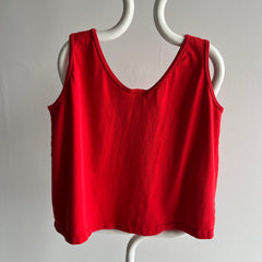 1980/90s Blank Red Tank Top - It's So Good