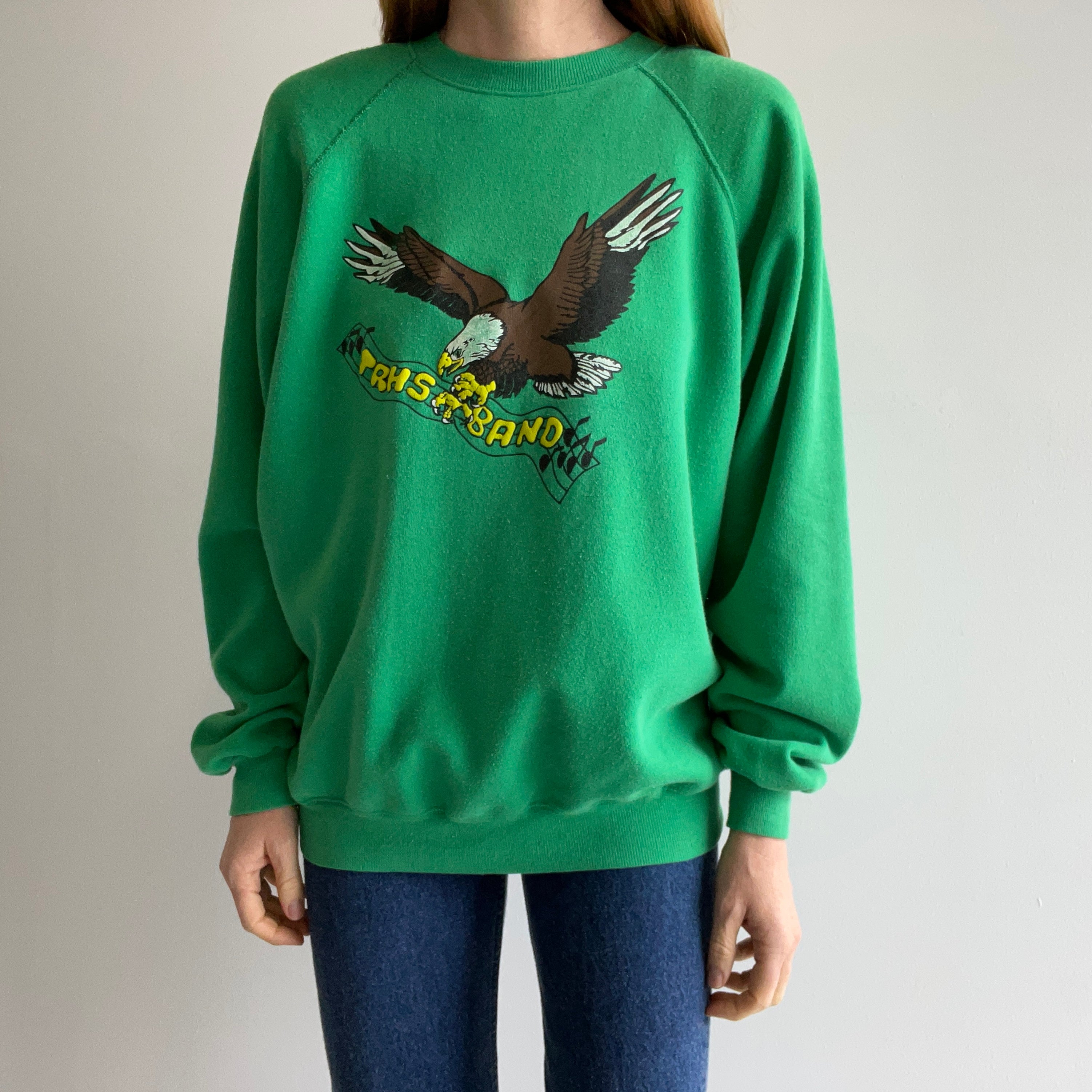 1980s TRHS Band Eagle Sweatshirt - So Good