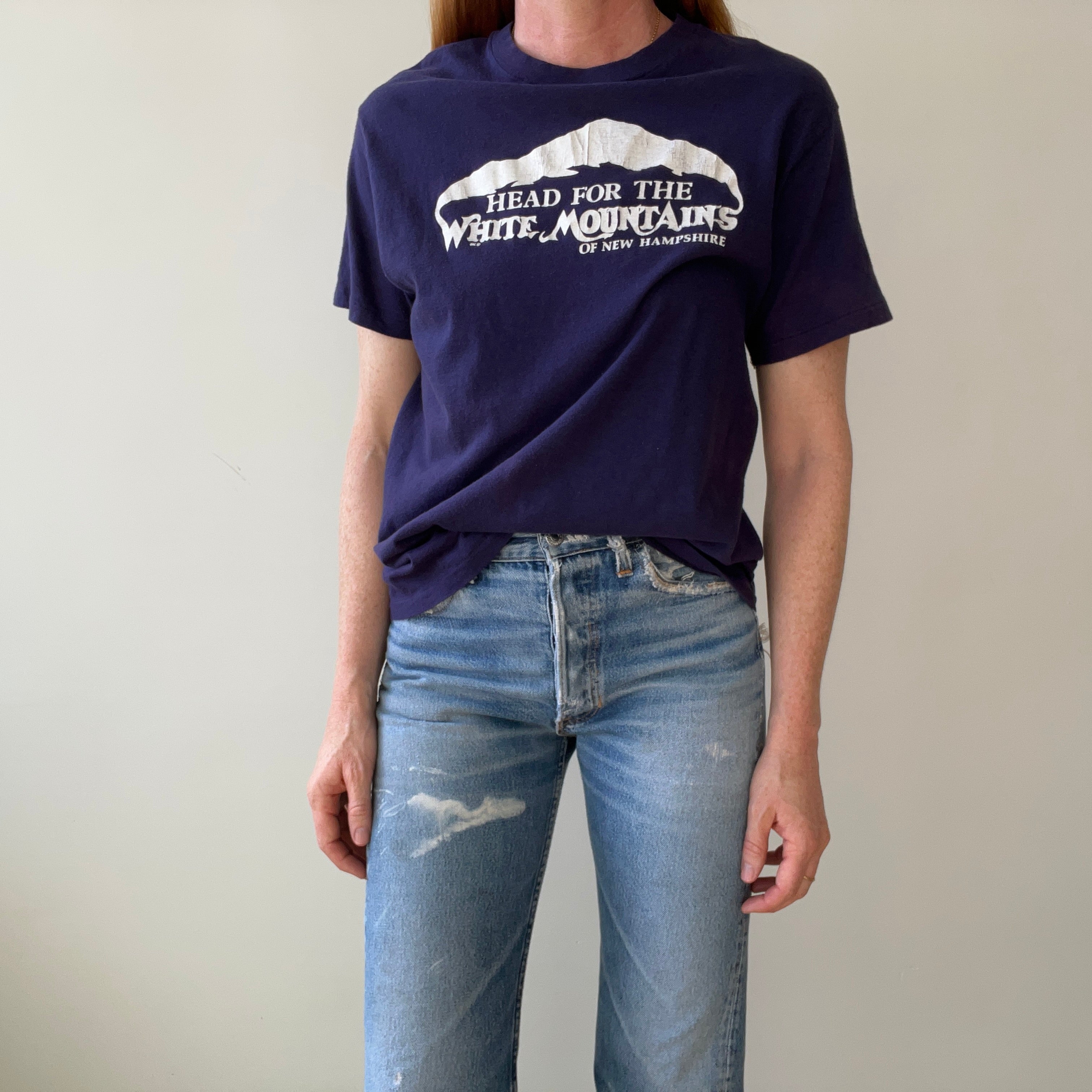 1980s Head For The White Mountains Of New Hampshire T Shirt