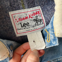 1980s Lee Storm Rider Denim Jean Jacket - Highly Collectible (Bad Headless Selfie, But Great Jacket)