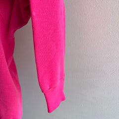 1990s Hot Pink Bleach Stained Raglan by Pannill