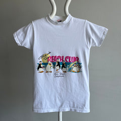 1970/80s Black Tie Beach Club, San Diego Smaller T-Shirt - !!!