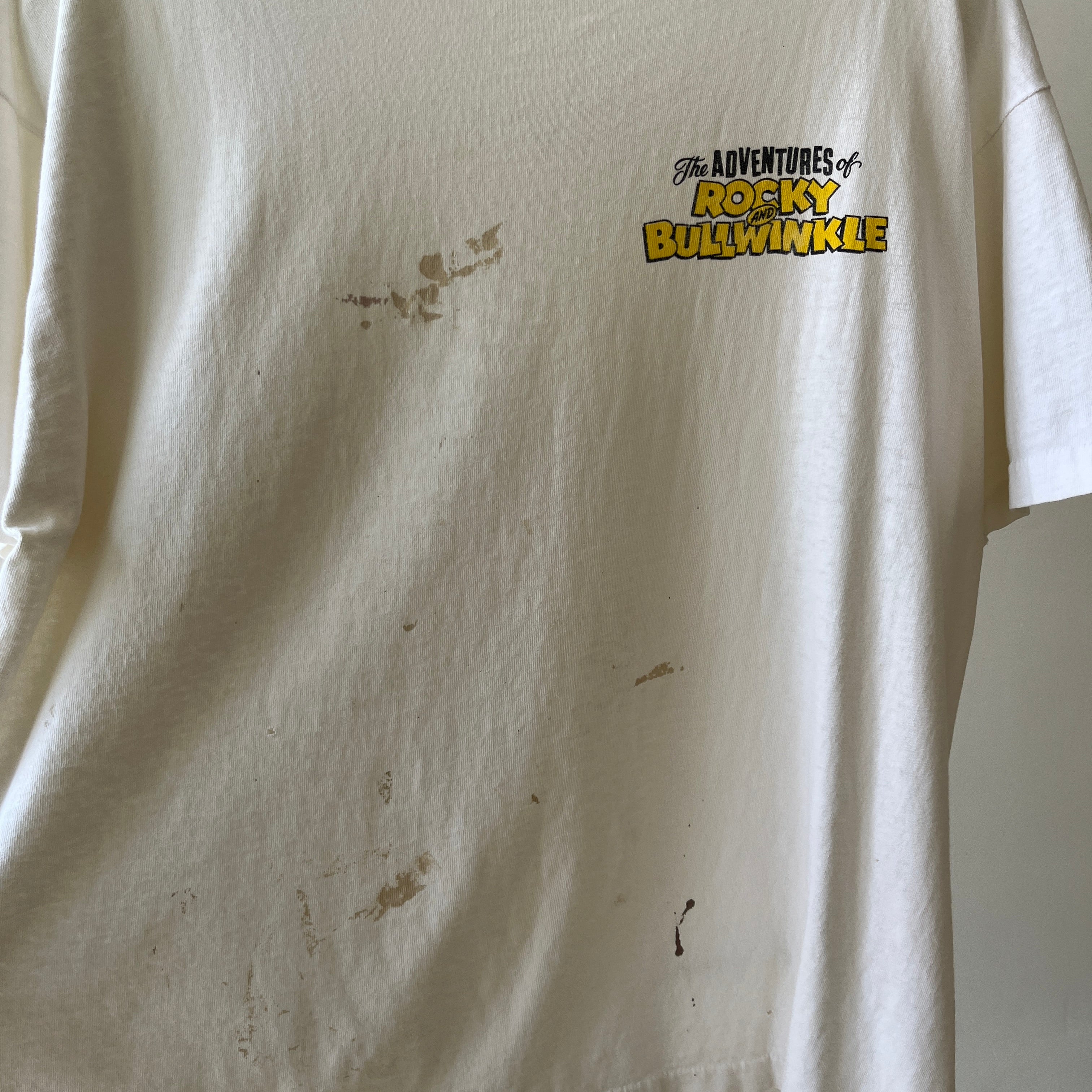 1990s Rocky And Bullwinkle T-Shirt - Who Remembers??
