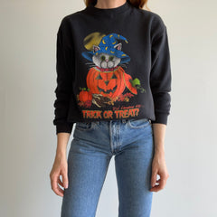 1990s Halloween Cat Sweatshirt - Oh My!