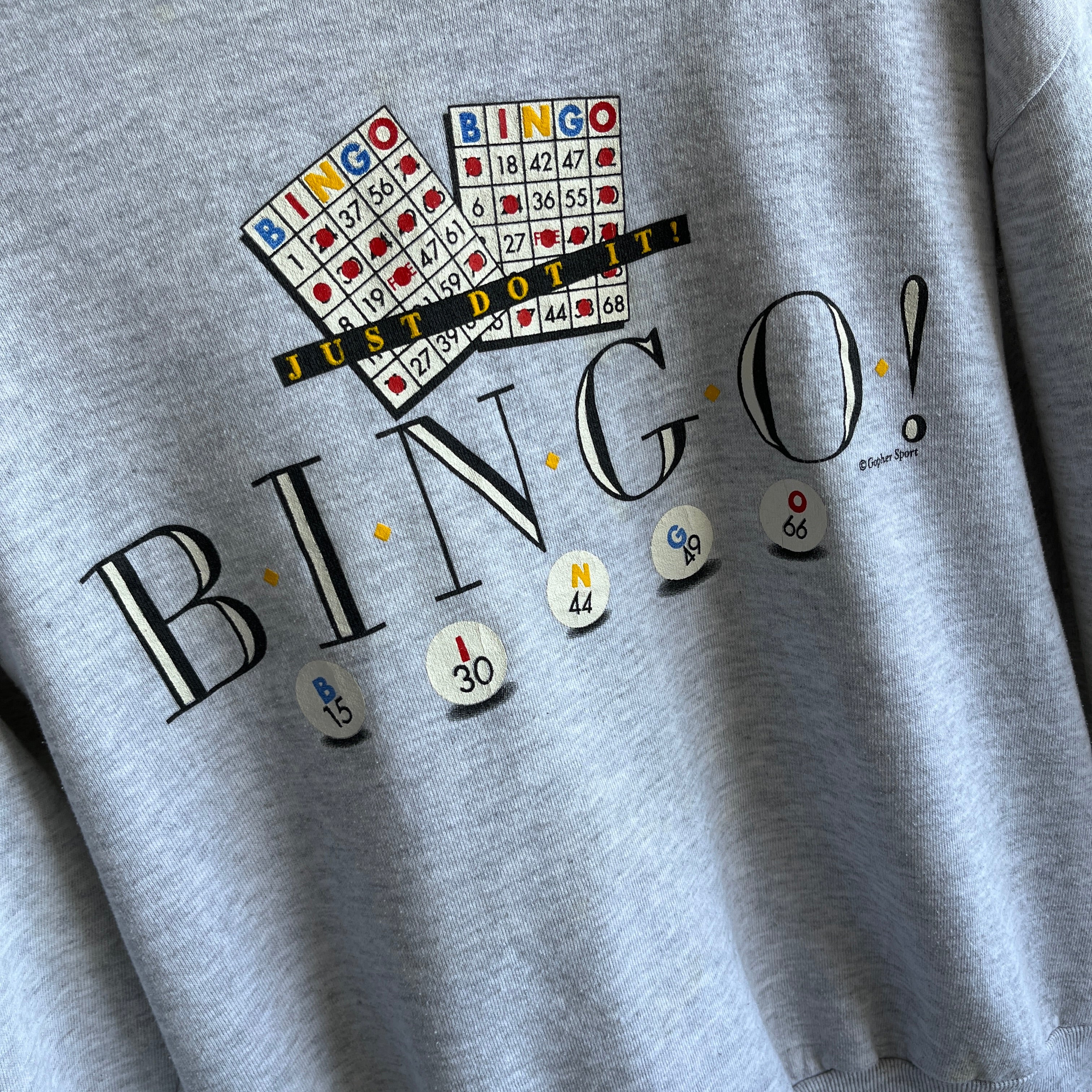 1980s Just Do It! Bingo Sweatshirt