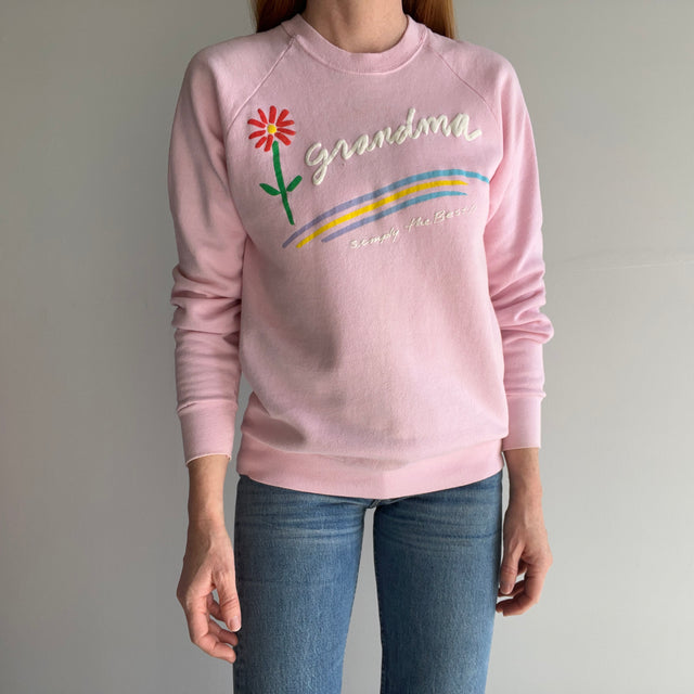 1980s "Grandma, Simply The Best" Sweatshirt by Screen Stars