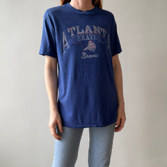 1980s Champion Brand Atlanta Braves Baseball Thinned Out and Worn T-Shirt