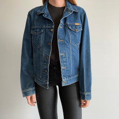 1980s Rustler Denim Jean Jacket - Dark Wash