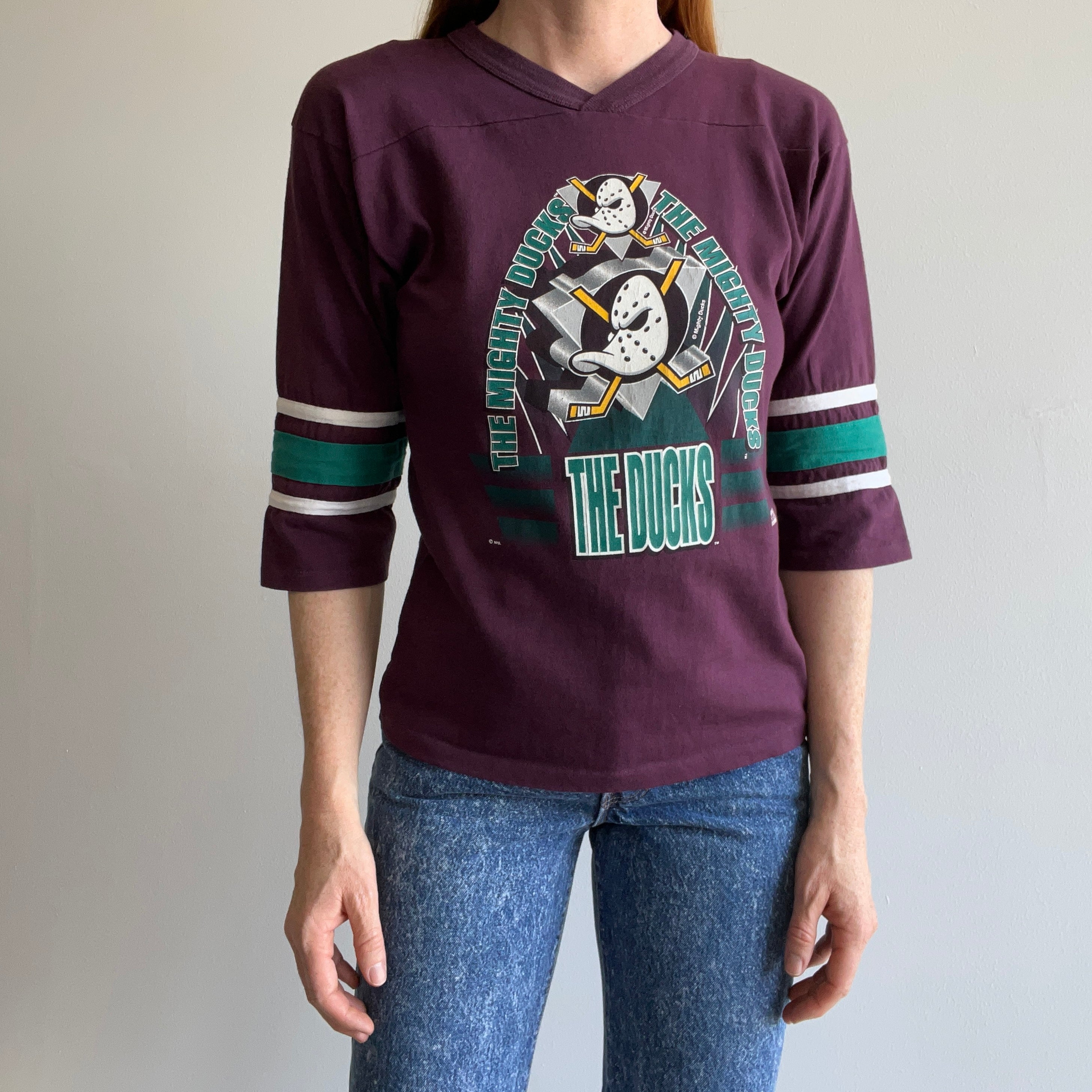 1992 Mighty Ducks NHL Football Shirt (Smaller Size)