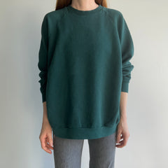 1990s Blank Hunter/Forest Green Sweatshirt
