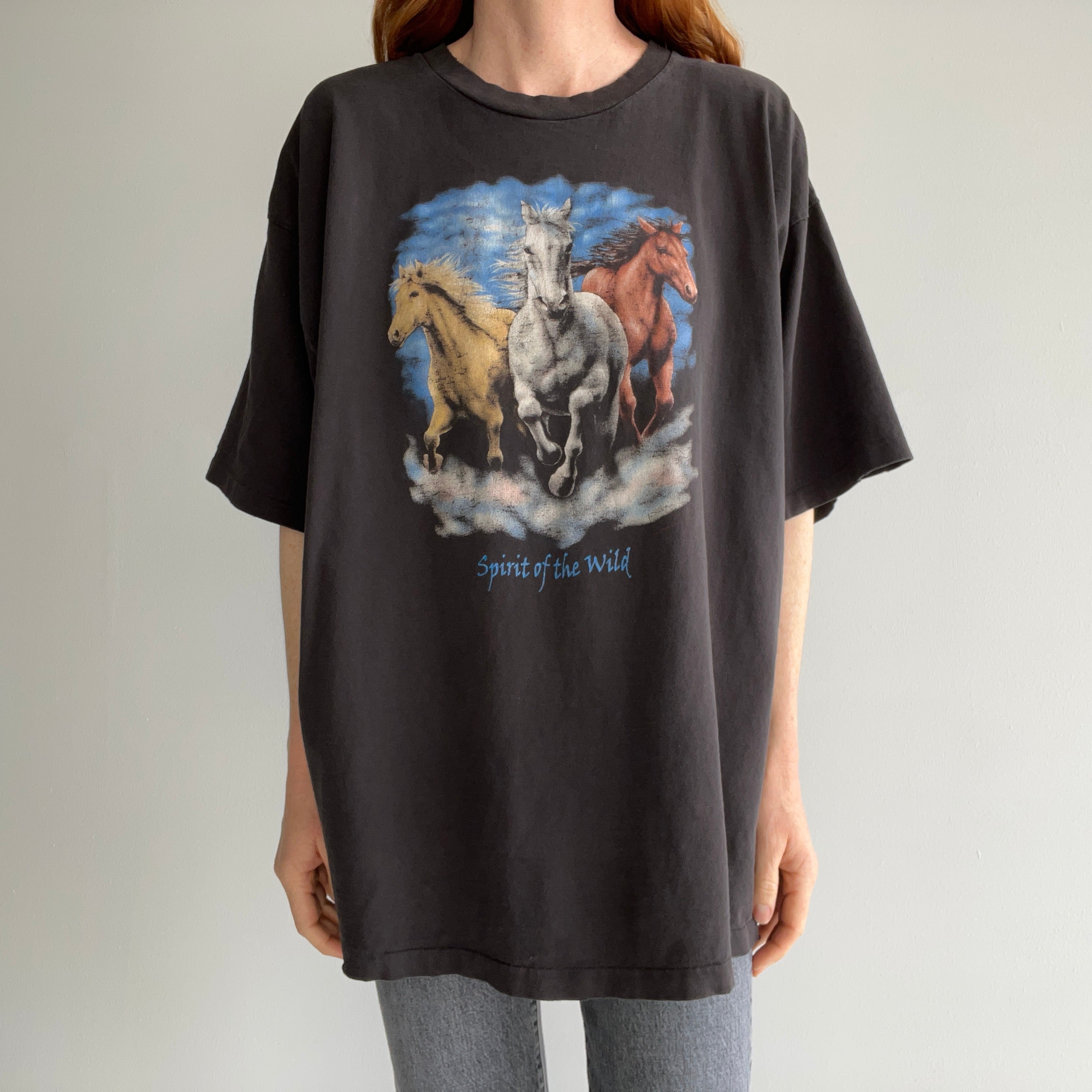 1990s Spirit of the Wild Tattered and Worn T-Shirt