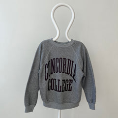 1970s Grey Concordia College Raglan Sweatshirt