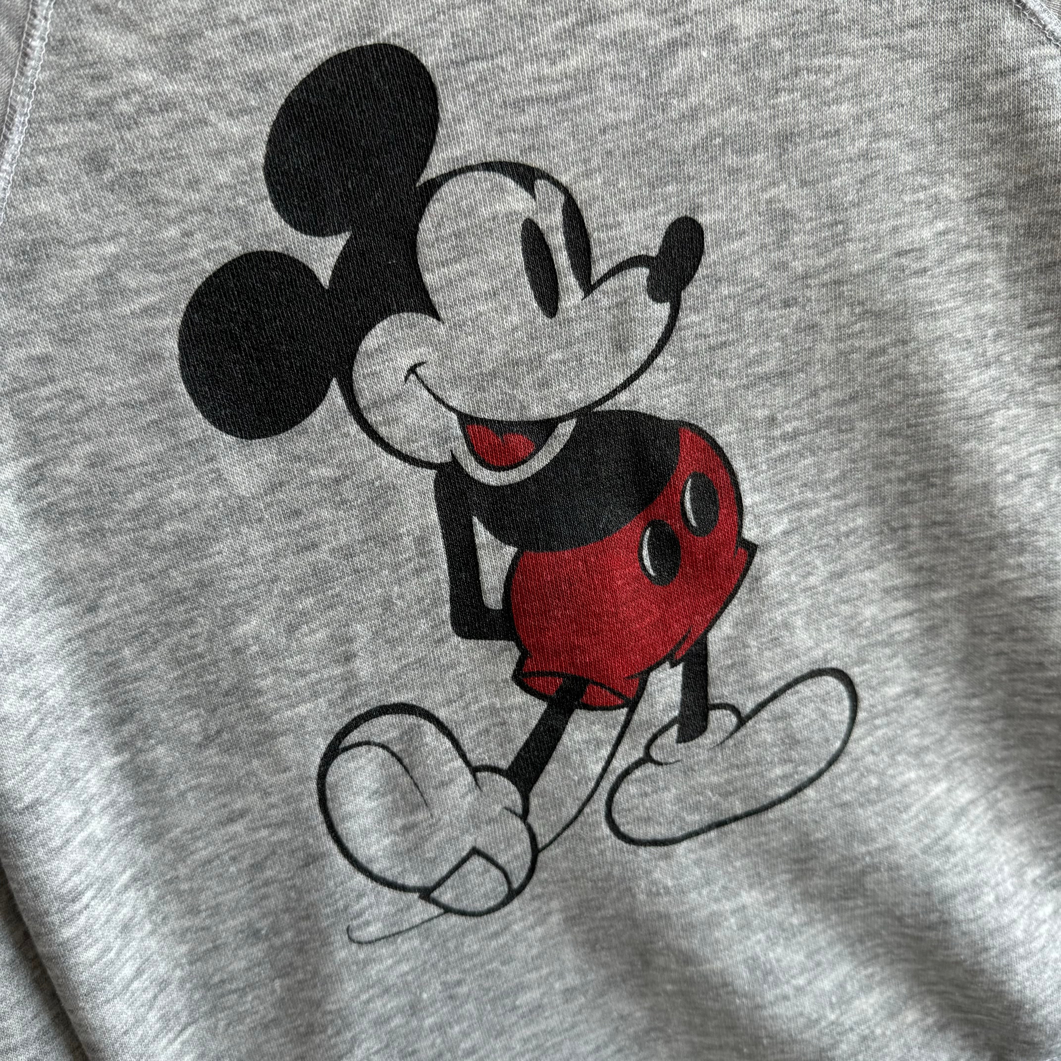 1970/80s Almost Pristine Mickey Raglan Sweatshirt - Collectible