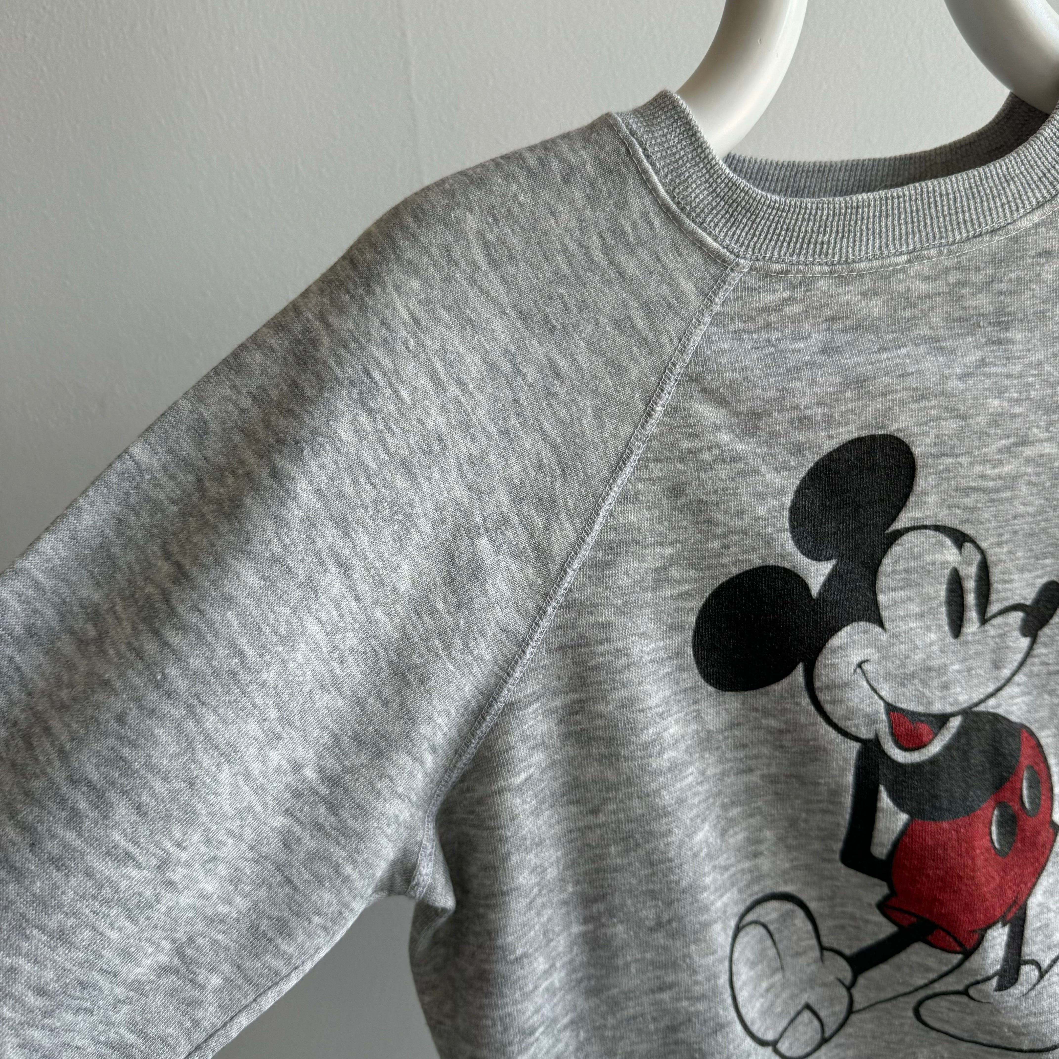 1970/80s Almost Pristine Mickey Raglan Sweatshirt - Collectible