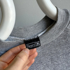 1980s WOWOWOW Blank Gray Raglan by Sears - !!!!!!