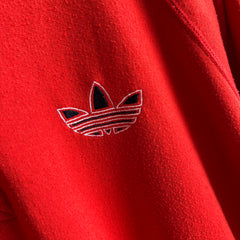 1980s Adidas 1/4 Snap Henley Santelli, NJ Sweatshirt