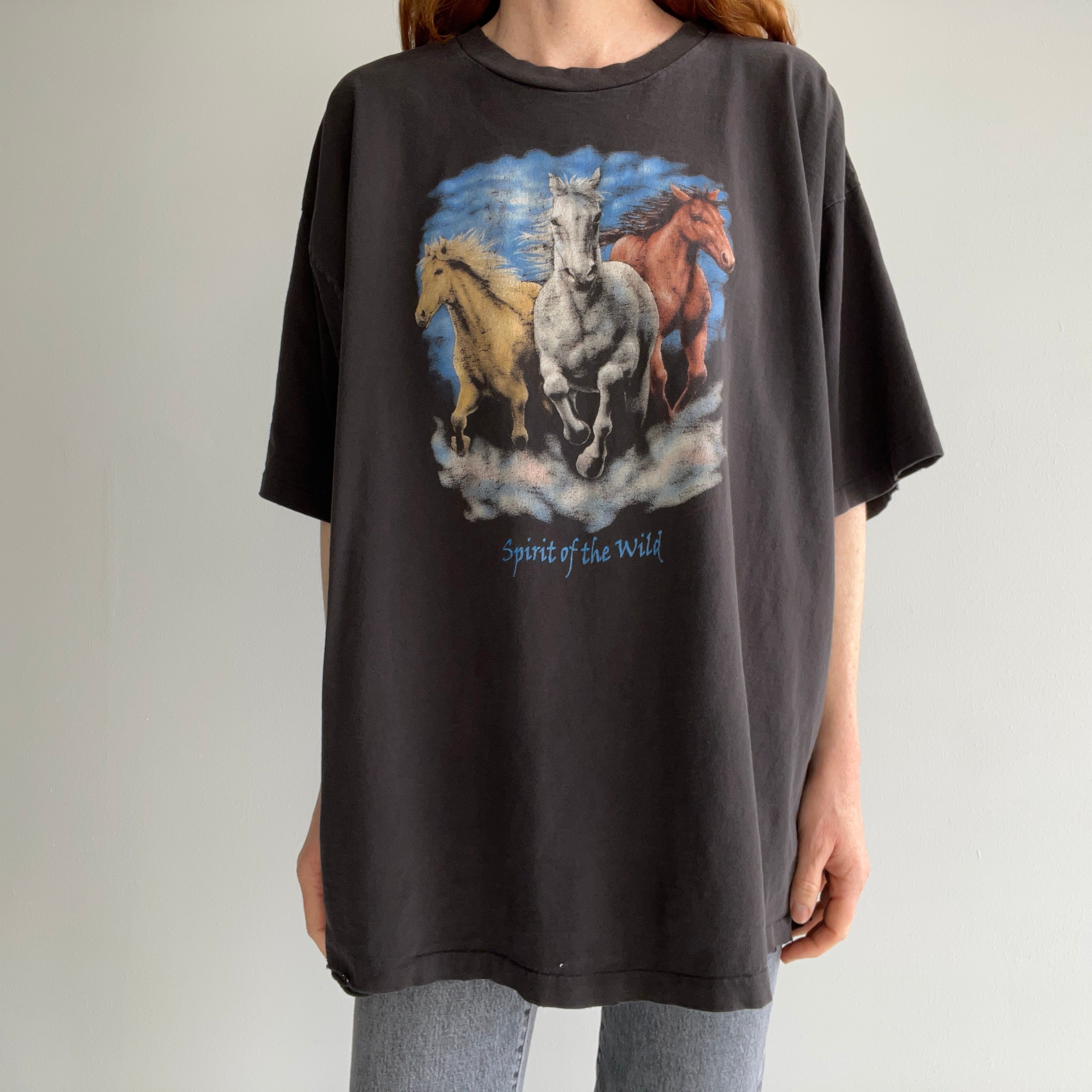 1990s Spirit of the Wild Tattered and Worn T-Shirt
