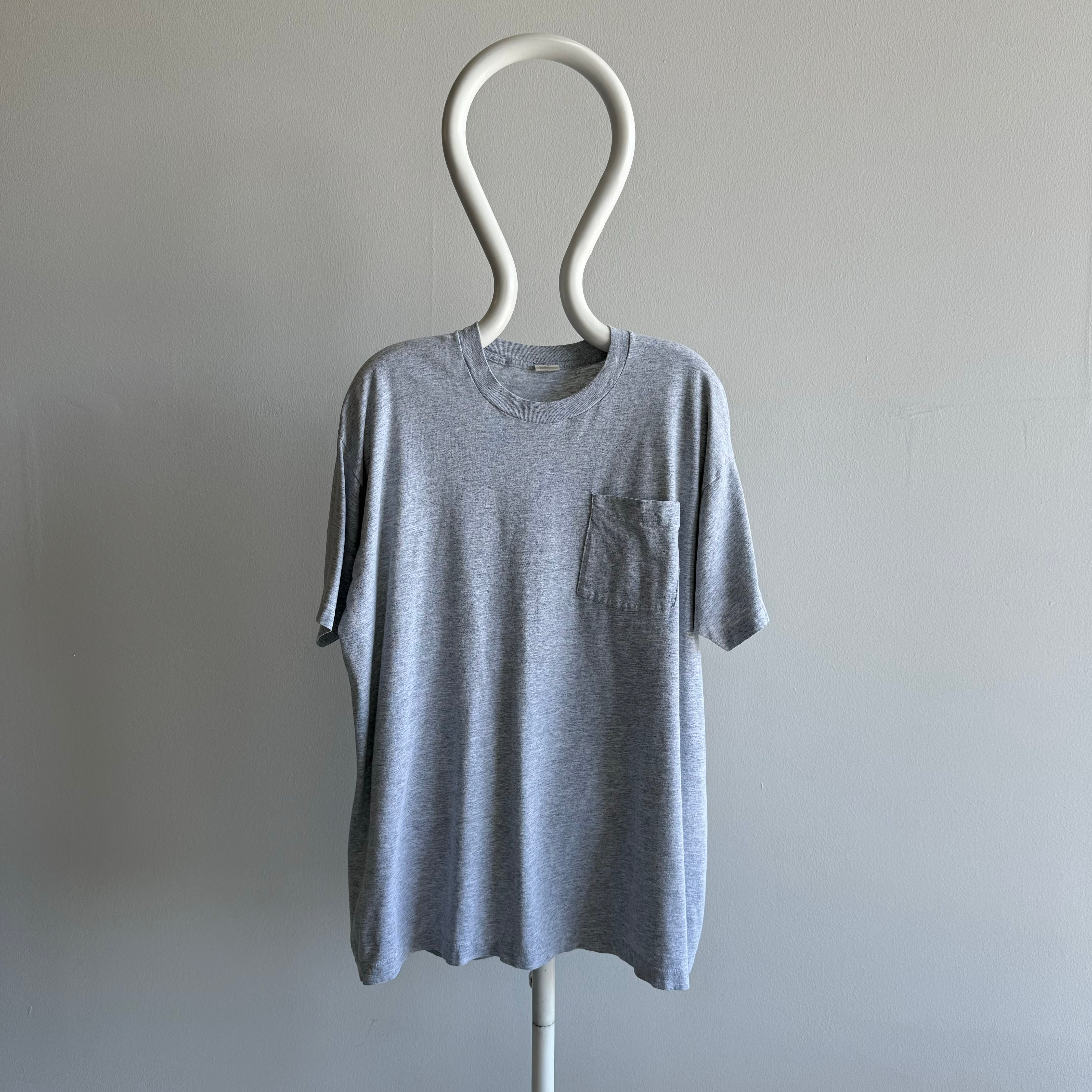 1980s FOTL Gray Pocket T-Shirt (XXXL tagged)