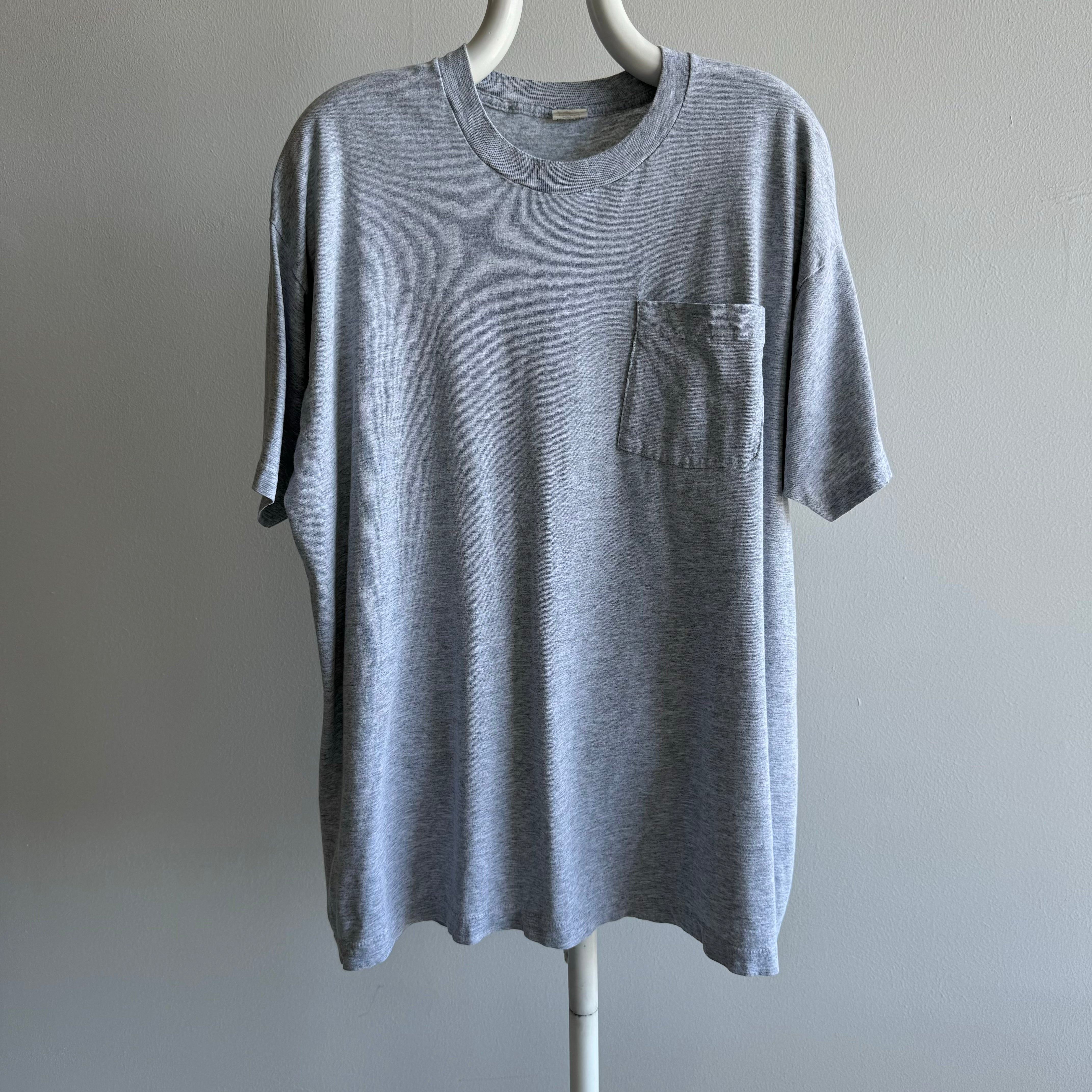 1980s FOTL Gray Pocket T-Shirt (XXXL tagged)