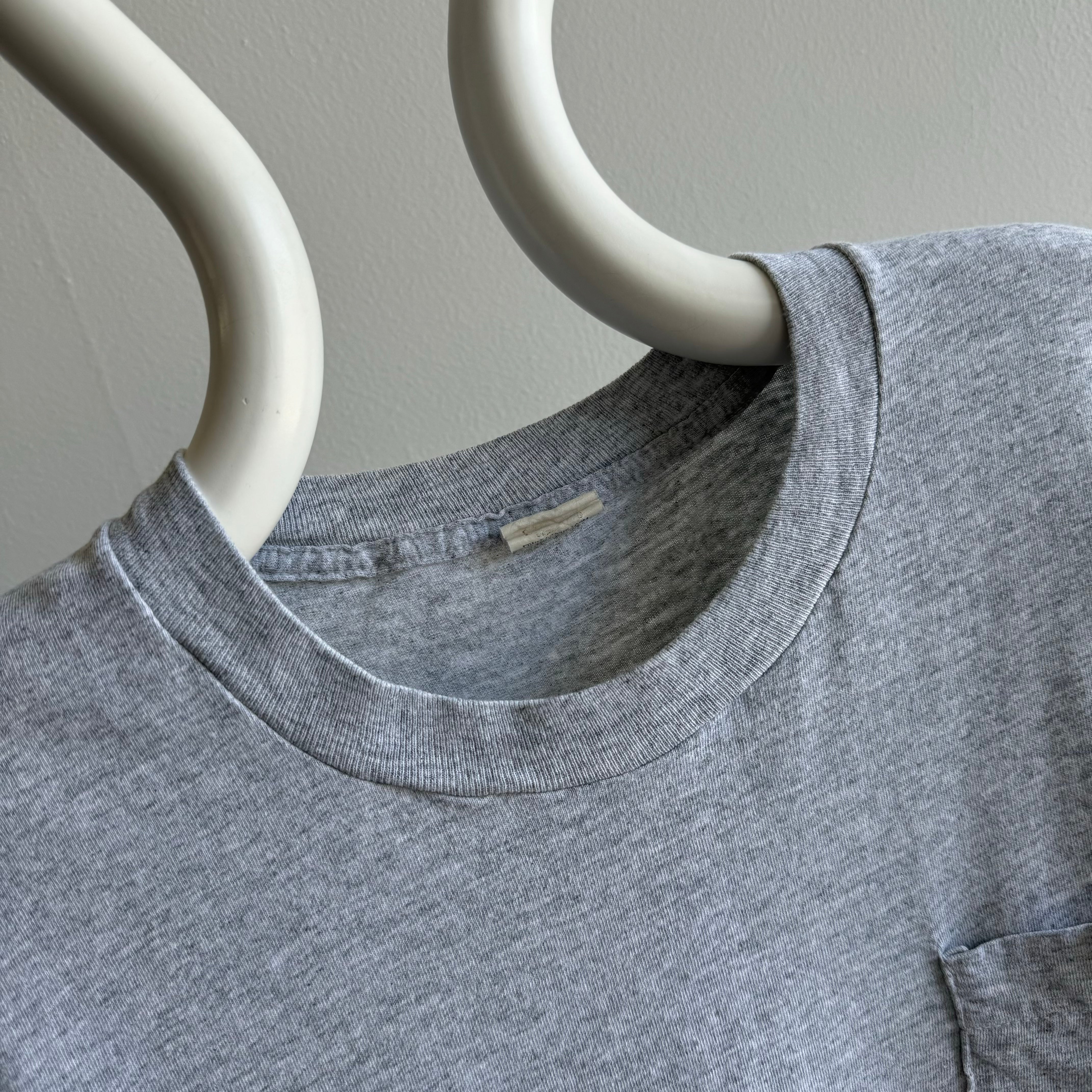 1980s FOTL Gray Pocket T-Shirt (XXXL tagged)